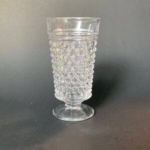 Vintage Westmoreland American Hobnail Clear Glass Goblet